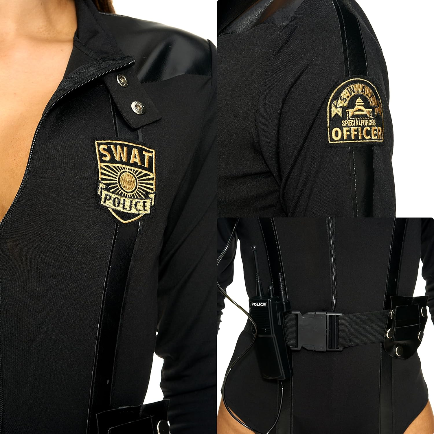 Spooktacular Creations Women Police Costume, Halloween Adult Swat Cop Costume for Halloween Cosplay Party