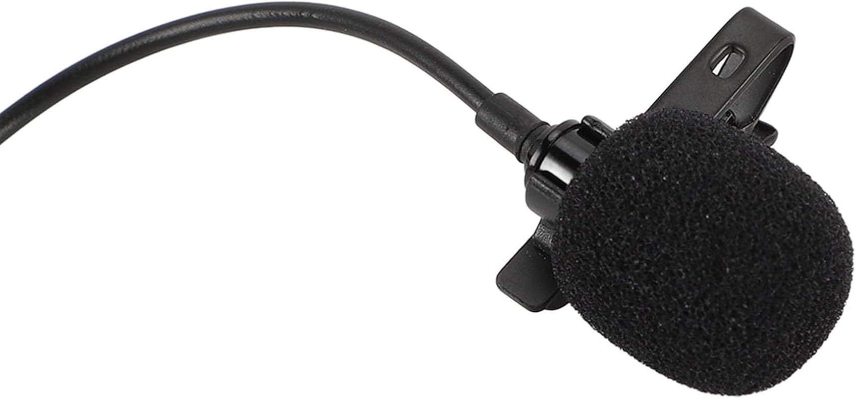 48V Phantom Power Omnidirectional XLR Lavalier Microphone with Metal Lapel Mic Clip, 3 Pin XLR External Lav Mic, for Recording Interview