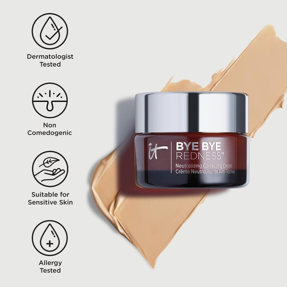 It Cosmetics Bye Bye Redness Neutralising Correcting Cream (Porcelain Beige) 10Ml image number 4