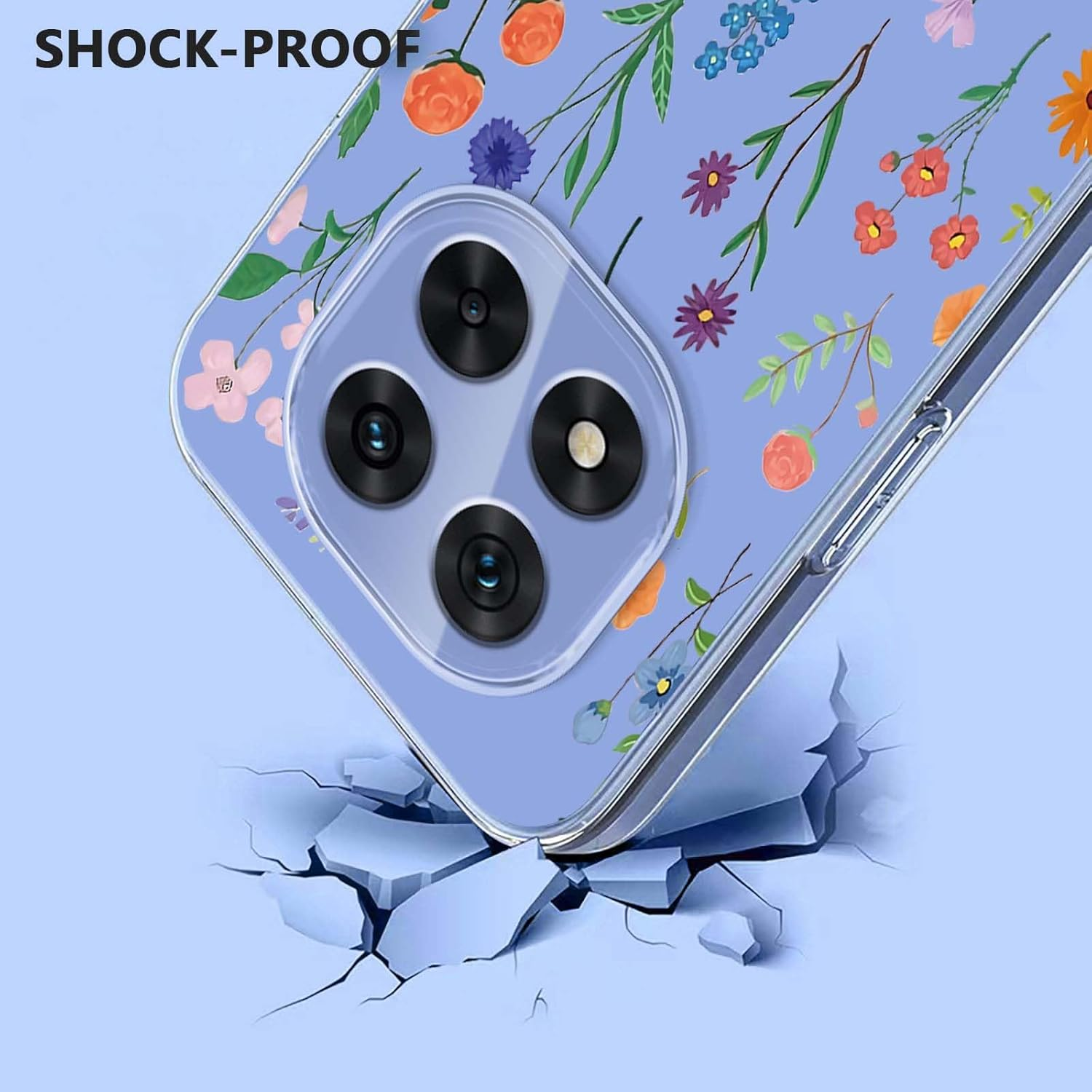 Yuexcin Case for XM Redmi Note 14 Pro 5G/Poco X7 5G, Cute Flower, Ultra Thin, Soft TPU Mobile Phone Case, Transparent, Shockproof, Fashion, Colourful, Girlish Protective Case, Daisy