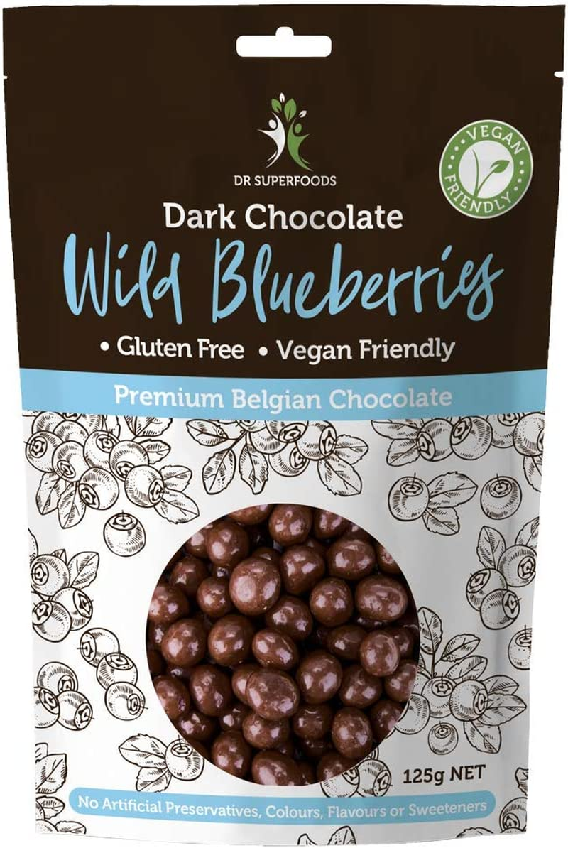 Dr Superfoods Blueberry Bliss Coated Blueberries Dark Chocolate, 1 Count