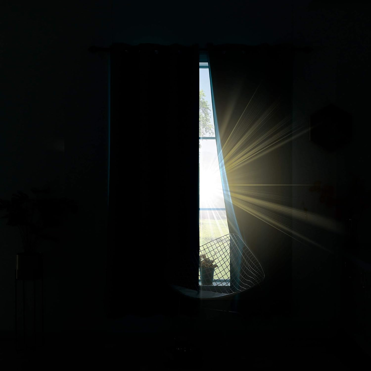 Burnt Orange Blackout Curtains for Living Room 2 Panels Set 84 Inches Long Grommet Thermal Black Out Window Drapes for Bedroom Patio Sliding Glass Door Vertical Blinds Home Office Decor,84 Inch Length image number 4