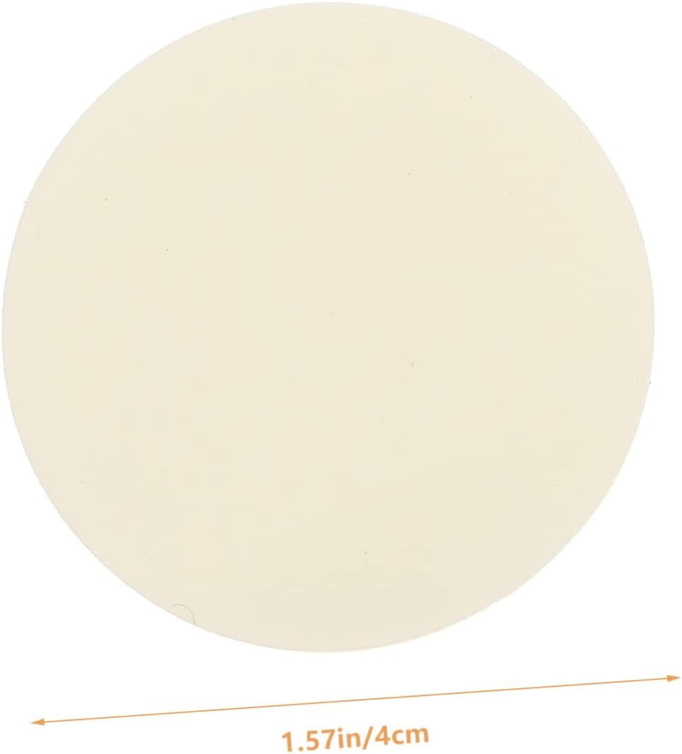 TEHAUX 24Pcs Little Yellow Base Film Double-Sided Adhesive Self Adhesive Double-Sided round Stickers for Car Home Office image number 5