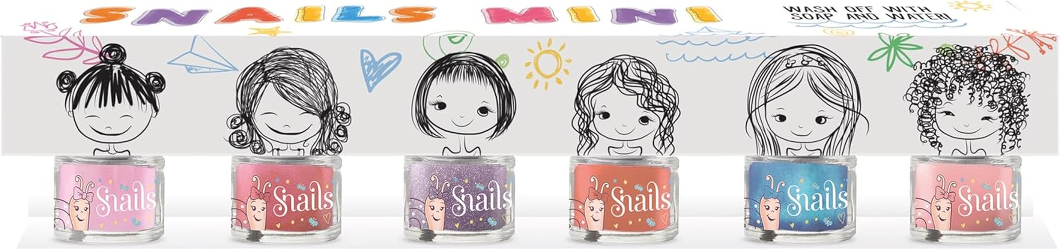 Snails Original G0607 Kids Mini Nail Polish 7 Ml (Pack of 6)