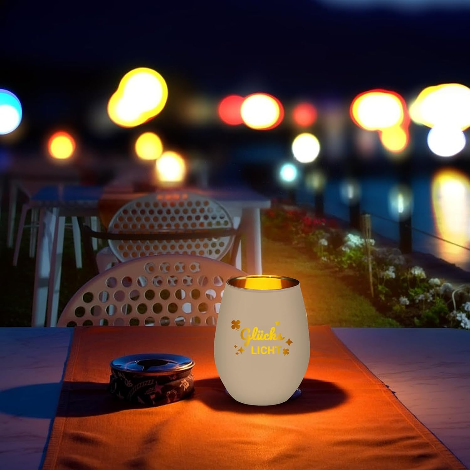 Lucky Light Tea Light Lantern with Engraving, Gifts for Women Lucky Light
