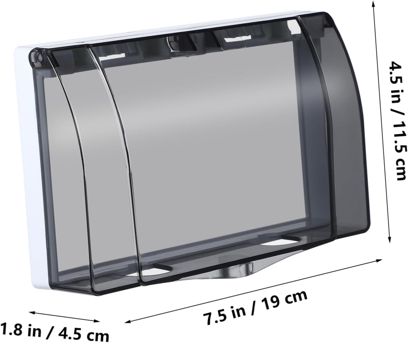 CLISPEED Waterproof Socket Cover Sticky Outlet Cover Socket Cover Self Adhesive Plug Protector Adhesive Outlet Cover Wall Socket Cover Electrical Appliance Plastic Power Supply