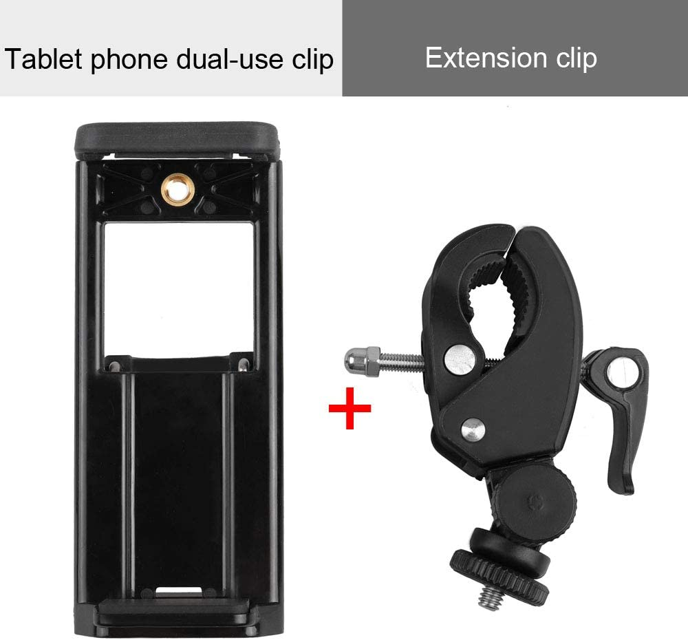 Mr.Power Muti Functions Microphone Mic Stand Mount Phone Holder Clip for Tablet PC Compatible with Ipad, Iphone, Samsung, Moto, Huawei, HTC, Google, Blackview, Smart Phones (Tablet Holder) image number 4