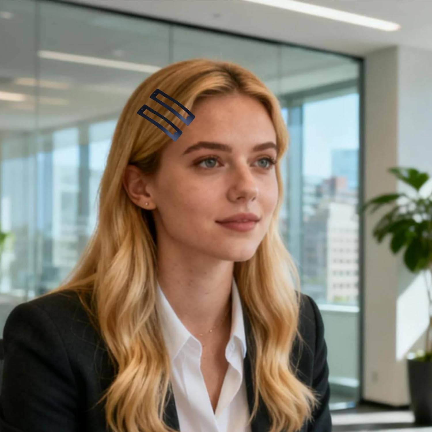 Kalione 4 PCS Black Hair Clips - Snap Hair Clips and Black Barrettes for Women, Minimalist Metal Stylish Hairs Accessories for Everyday Use and Special Occasions for Women and Teens image number 3