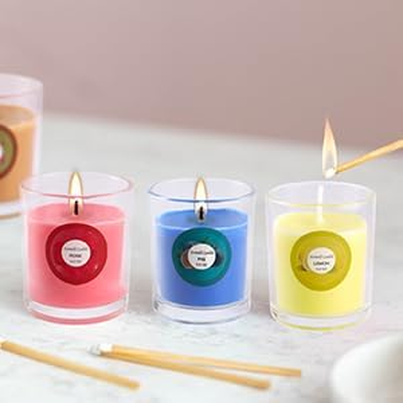 20 Pack Strong Scented Candles Gift Set with 10 Fragrances for Home and Women, Aromatherapy Soy Wax Glass Jar Candle - Rose image number 6