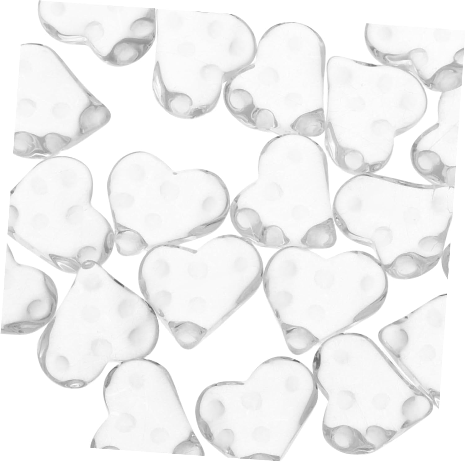 NOLITOY Nail Art Display Plates 20Pcs Heart Shape for Manicure Show Home Storage image number 5