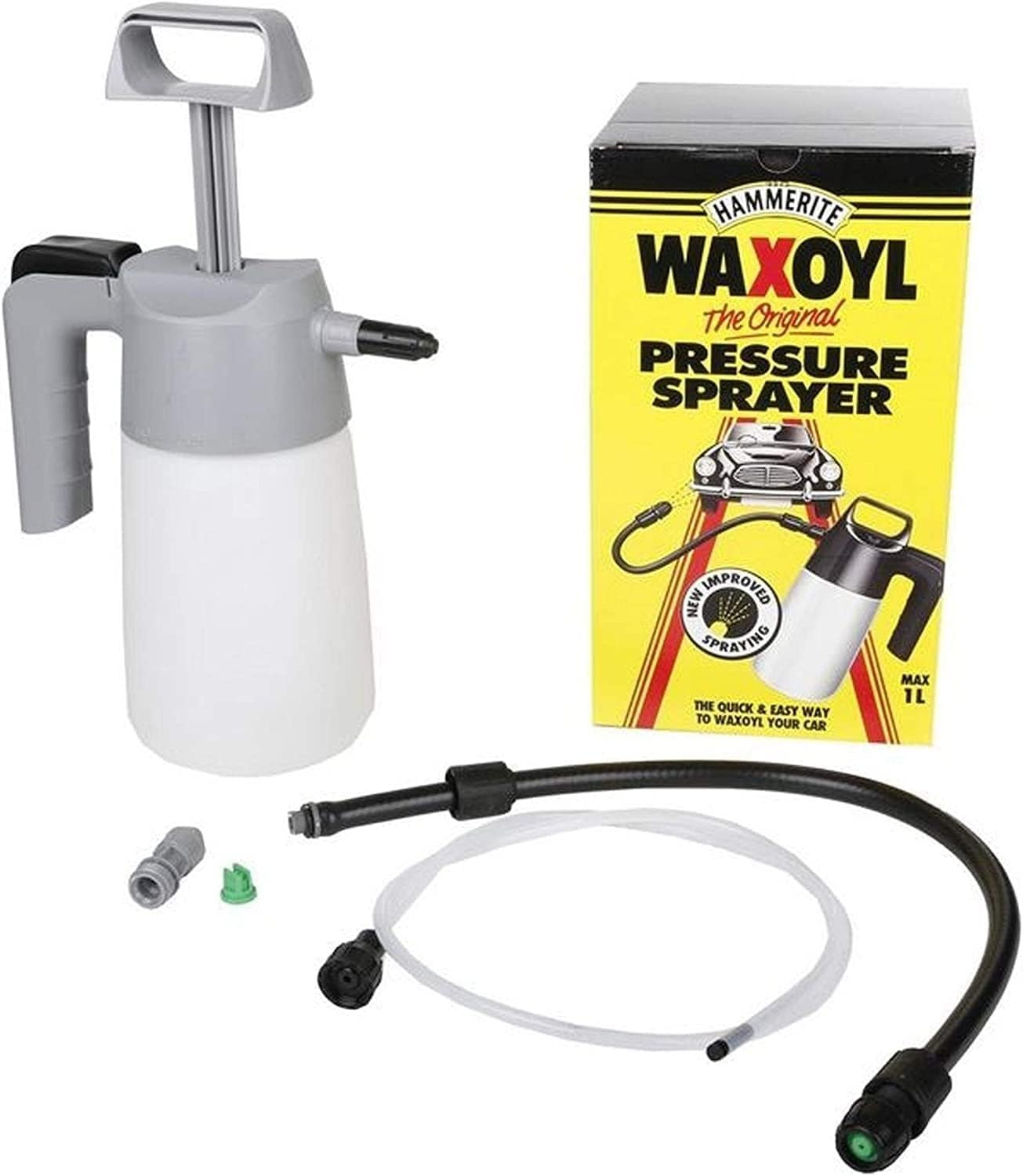 Waxoyl High Pressure Sprayer Kit with Extension Hose and Spray Nozzle for Car Wax Spray and Car Polish. Car Care Kit by Hammerite for Waxoyl, Perfect for Car Shampoo and Wax image number 2