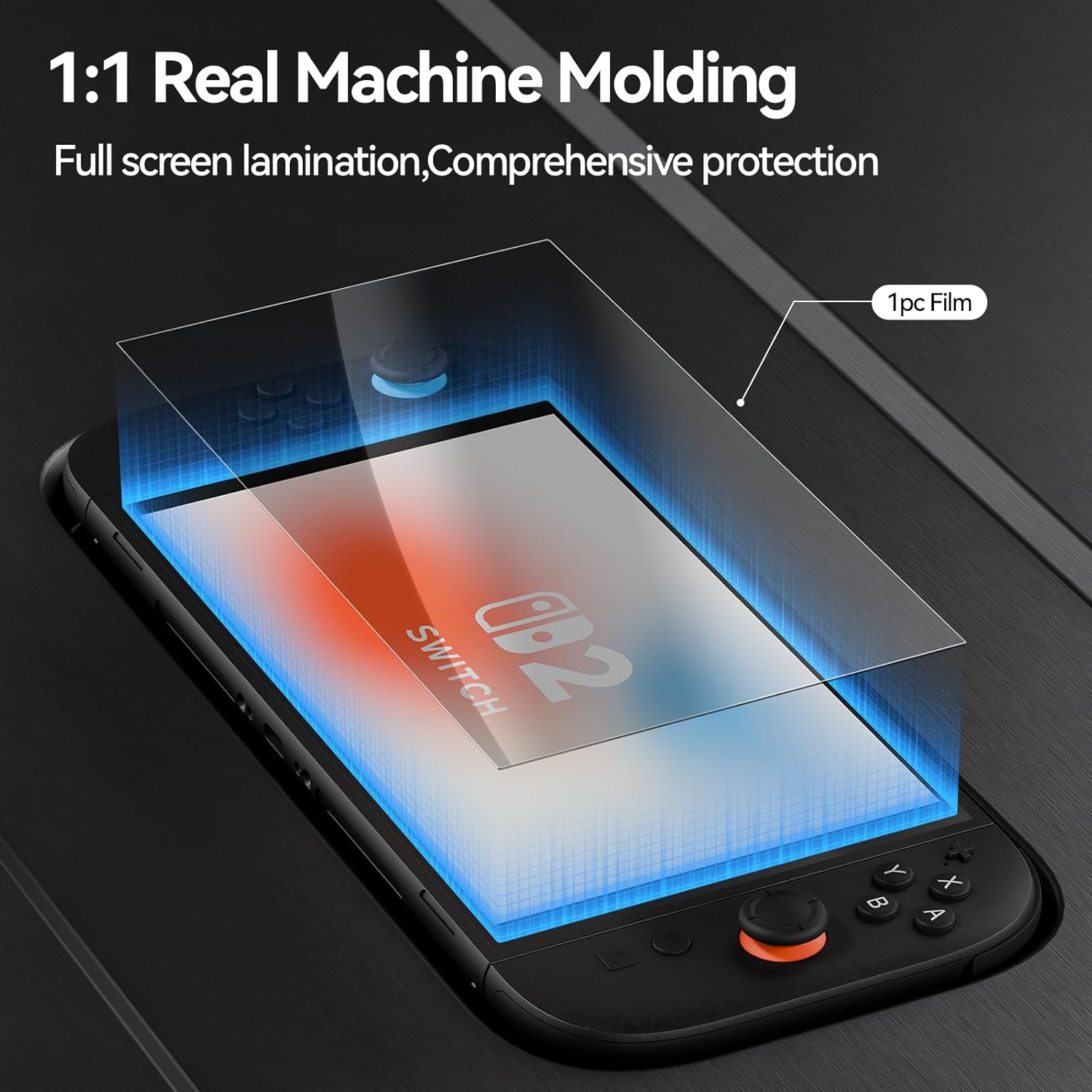 Geekshare Anti-Glare Tempered Glass Screen Protector for Switch 2(2025) AR Coating HD Clear Anti-Reflective, 9H Hardness, Bubble-Free, Ultra-Thin, Scratch Resistant - 1 Pack image number 4