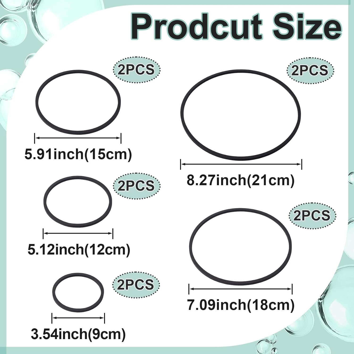 Isslly 10PCS Fish Feeding Rings, 5 Sizes Oval Aquarium Floating Plant Barriers, Foam Fish Feeder Rings, Fish Tank Aquarium Accessories for Fish, Floating Plant - Black image number 2