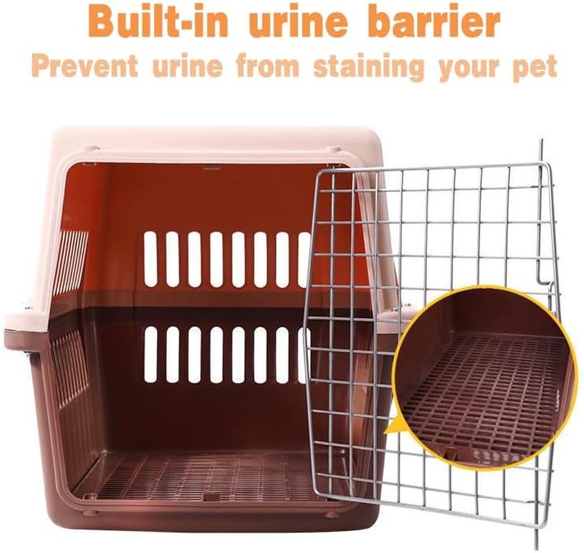 AIMALL Dog Cat Portable Pet Carrier Crate, Airline-Approved Travel Tote Kennel for Small to Medium Pets, Lightweight Design with Ventilation, Durable & Easy to Clean image number 2