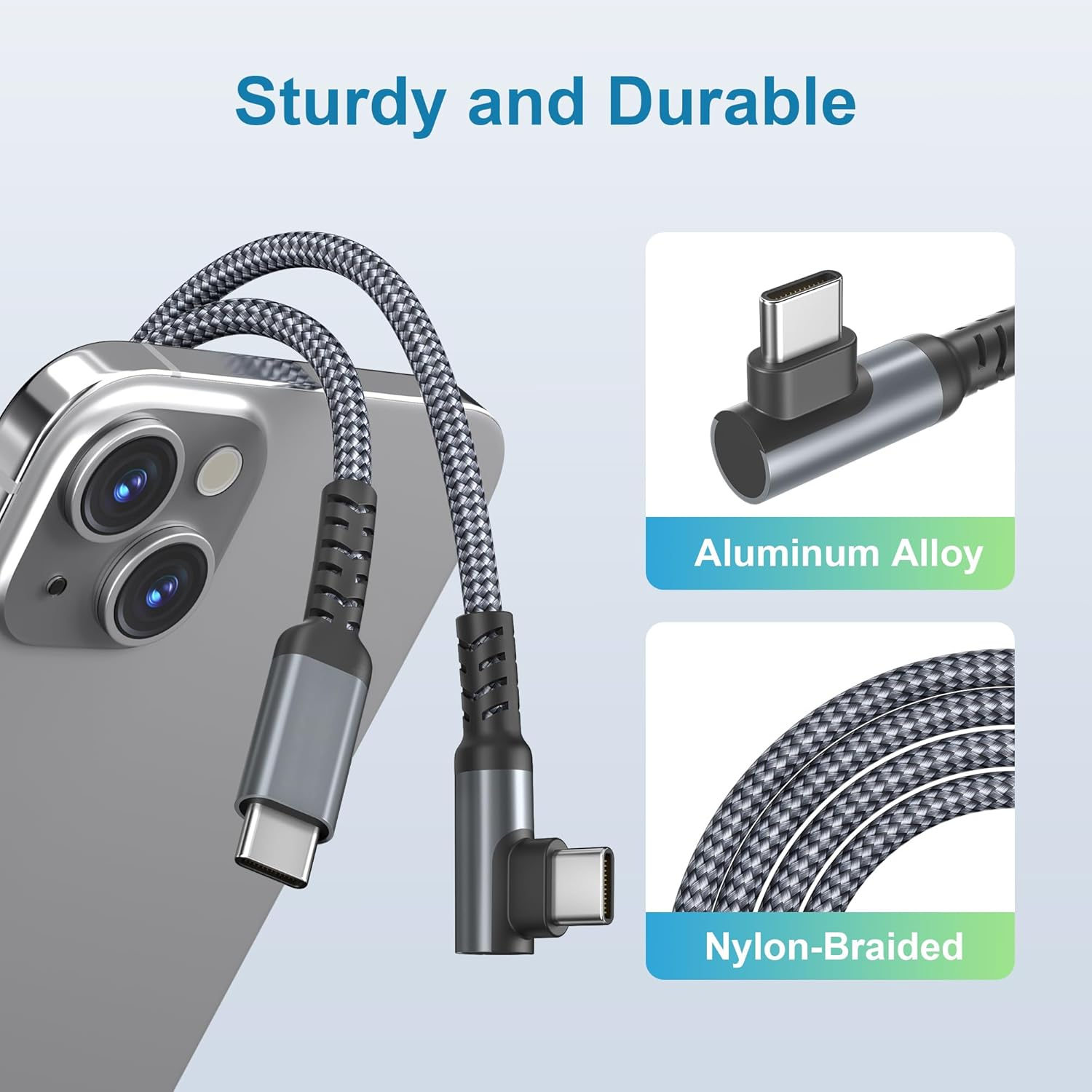 Basesailor for Apple Iphone 16 15 Pro Max Charger Cable 3M,USBC to USB C Cord 100W with USB Adapter,Pd Fast Charging Car Carplay Cord for Iphone 16 15,Ipad 10Th Air 5Th Mini 6 7Th Generation,17 image number 3