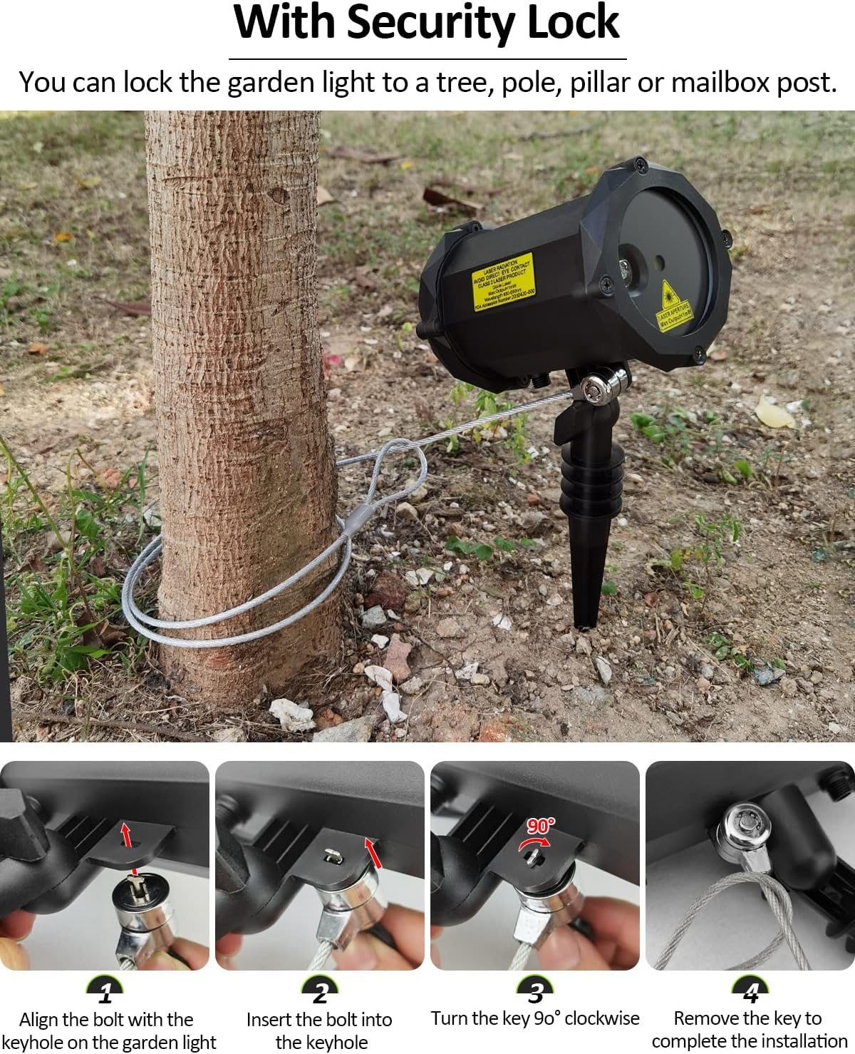 Lunhoo Firefly Garden Lights D&eacute;cor Lighting Christmas Projector for Home Garden Party image number 5