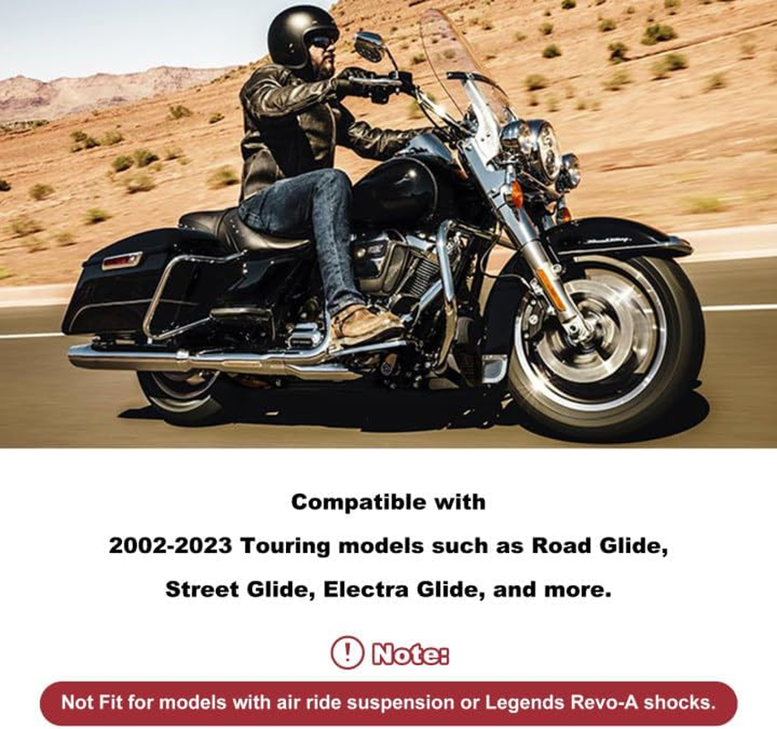 RYANSTAR RACING 2 Inch Lowering Blocks Kit Rear Slam Lowering Blocks Compatible with Harley Davidson Touring Street Glide 2002-2023 Compatible with Harley Davidson Touring Models image number 3