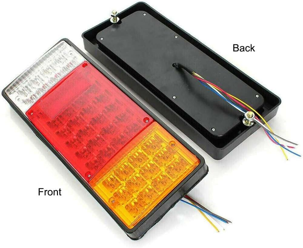 2X 44LED Trailer Ute Caravan Truck Stop Tail Lights Indicator Rear Lamp 10-30V image number 2