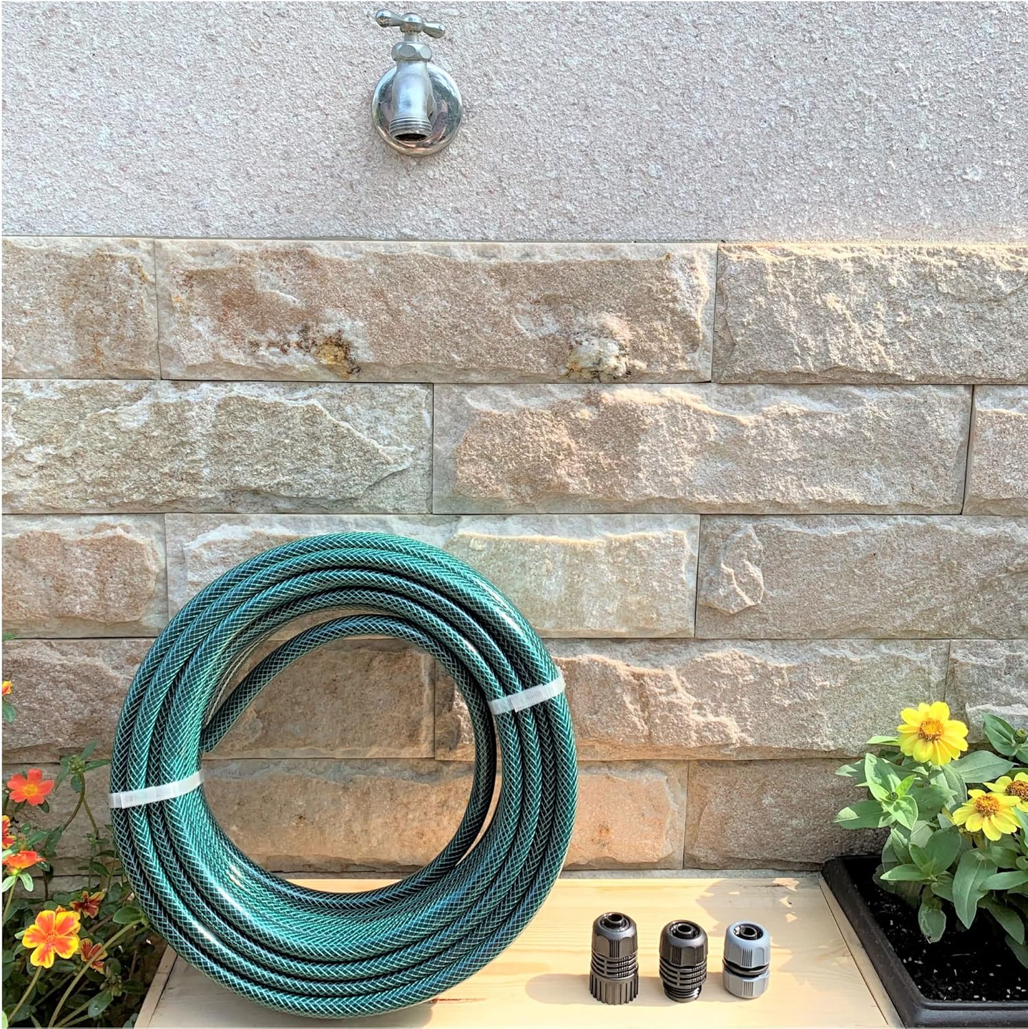 Eden 94051 Rubber Garden Hose 1/2 In. X 50 Ft, DIY Hose Set image number 5