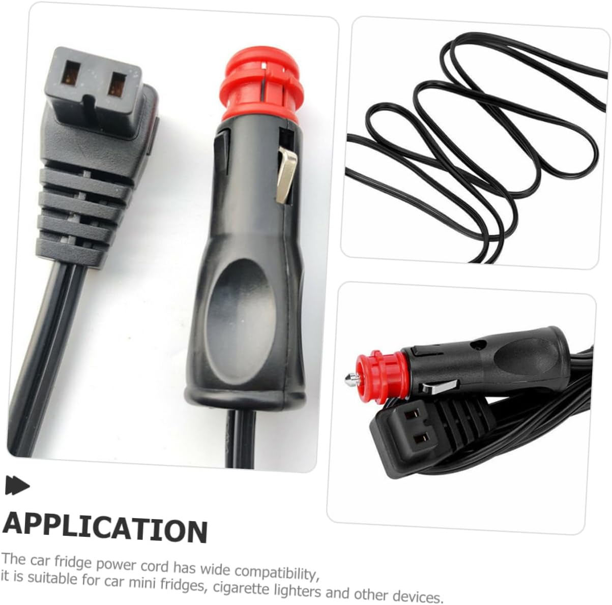 PRETYZOOM Car Mini Fridge Power Cable Strip of Power Extension Cord for Vehicle Refrigerators Design Compatible Car Coolers and Lighters image number 5