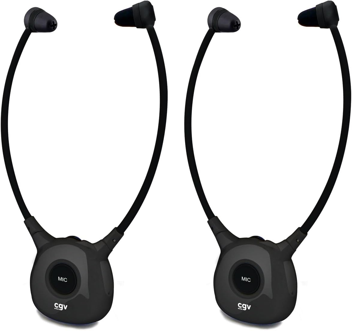 CGV Dolfin Onyx Duo Wireless Headphones for Stereo Audio TV Hifi image number 2