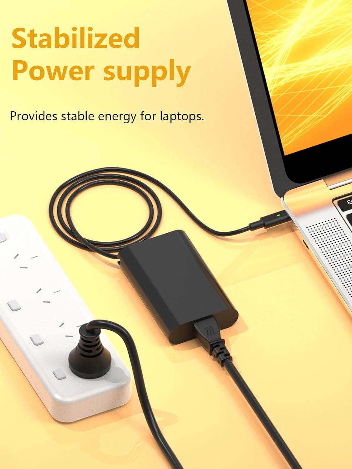 65W USB C Laptop Charger Compatible with DELL XPS 13 15 9350 9360 9365 9370 9380, DELL Latitude 5430 7430 5420 5520 5410 5530 5330 7320 7420 2-In-1 Chromebook 3100 Type C Computer Power Adapter Cord image number 1