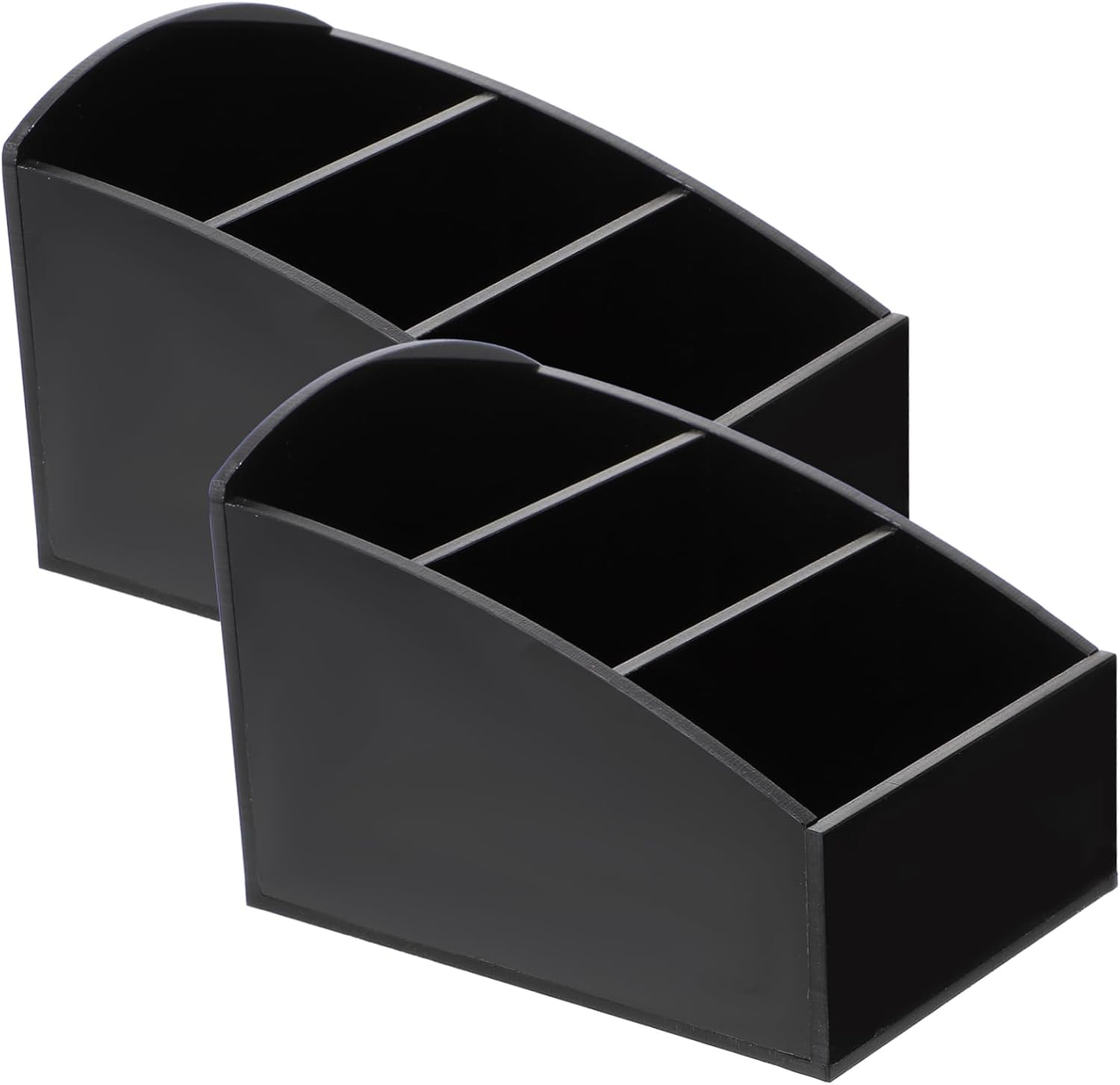 FELTECHELECTR 2Pcs Coffee Station Organizer Box Black Sugar Packet Holder Small Tea Bag Storage Container Desktop Coffee Bar Supplies Holder for Home and Caf&eacute; image number 6