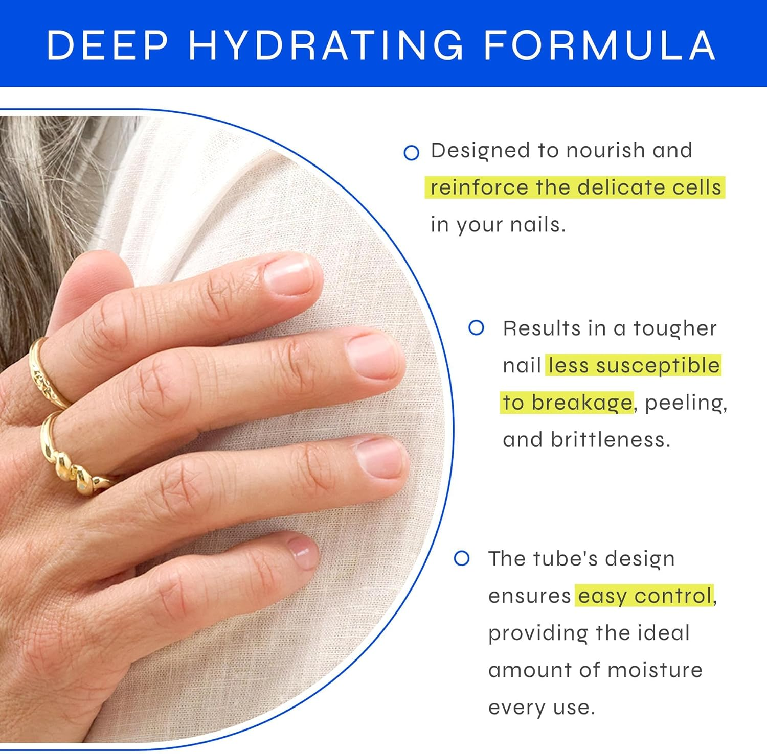 Dr. Dana Hydrating Nail Treatment and Natural Nail Strengthener for Instant Shine and Lustrous Healthy Nails - Non Greasy Gel Oil Hybrid Formula - Nail Growth and Repair