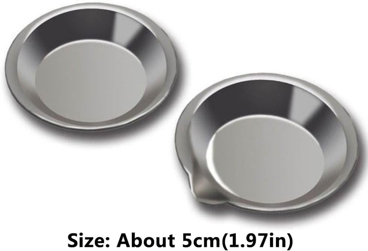 Painting Color Bowls 10Pcs Drawing Tablets Stainless Steel Paint Color Mixing Cups Watercolor Tray Mini Pour Mouth Palette image number 1