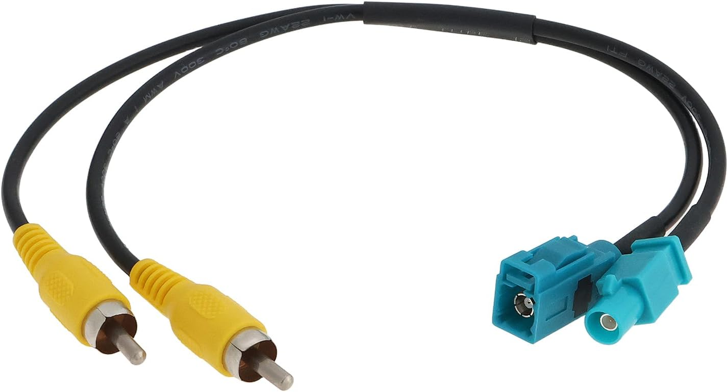 Emsea Car Rear View Camera Fakra Female to RCA Adapter Compatible with Mercedes Compatible with Ford 25Cm image number 3