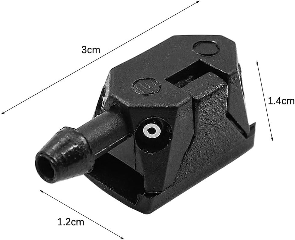 2Pcs NUZAMAS Universal Windshield Washer Nozzle 4 Holes Washer Nozzle Arm Mounted Jets Nozzles 4-Way Water Spray Nozzle Car Wiper Nozzle image number 2