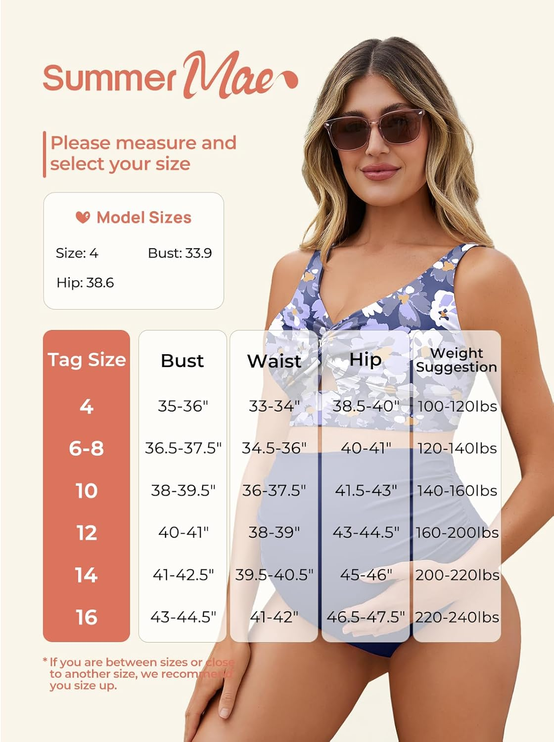 Summer Mae Twist Maternity Bikini Two Piece Pregnancy Swimsuits Cutout Bathing Suit High Waisted Ruched Swimwear image number 5