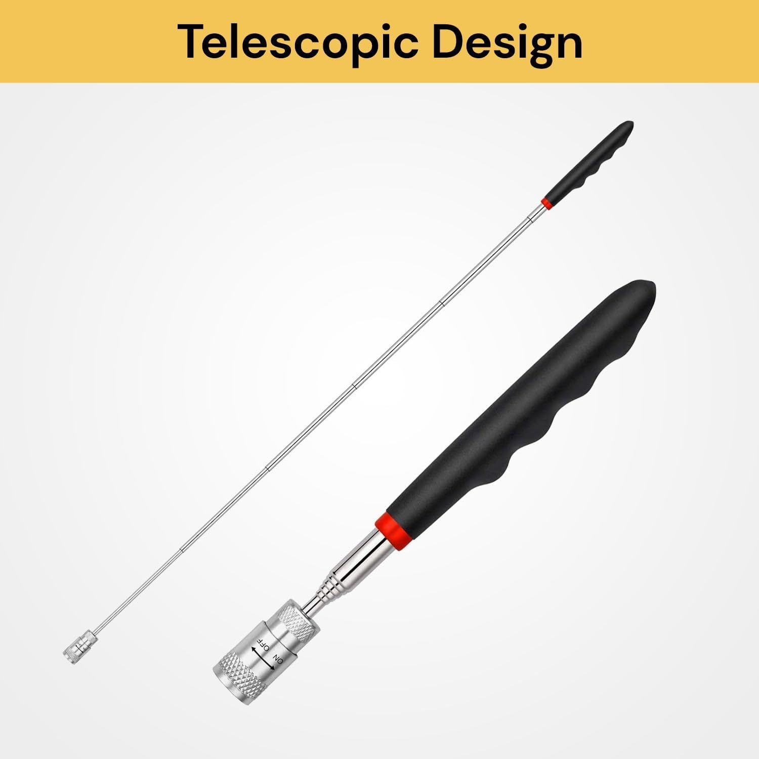 Spendeal Telescoping Magnetic Pickup Tool, Extendable Magnet Stick for Retrieving Keys, Screws, Bolts, Handy Telescopic Magnet Tool for Garage, Workshop, Car Repair, Hard-To-Reach Objects (2 Pcs) image number 2
