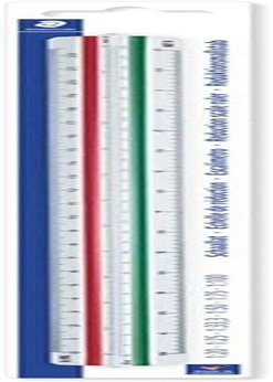 STAEDTLER 561 98-2BKST Triangular Din 1: 20, 25, 33-1/3, 50, 75, 100 Ruler Scale, (20498) image number 2