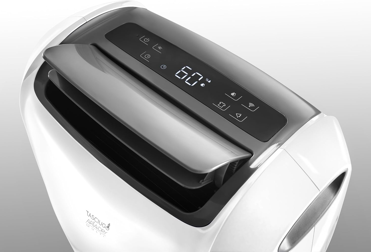 De'Longhi Tasciugo Ariadry Multi Dehumidifier DDSX225W-WH, Portable Dehumidifier with 2-Action Filtration, Dry Function, 25L/Day Moisture Absorption, R290, Removable Transparent Tank, White image number 3