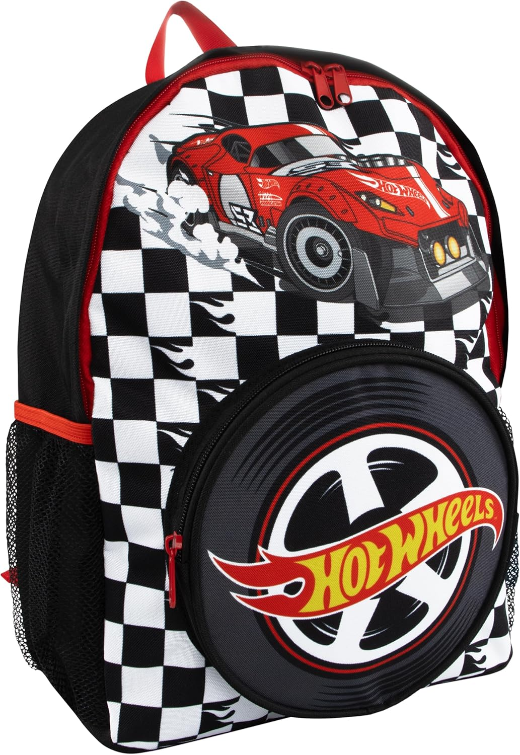 Hot Wheels Backpack | School Backpack for Boys | Boys School Bag | Cars Rucksack, Black, One Size image number 4