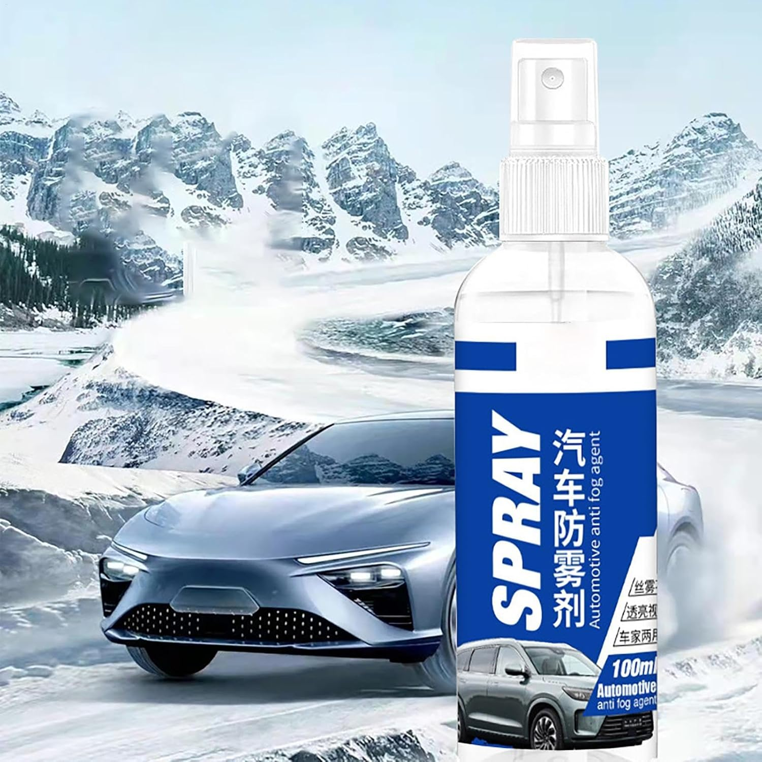 Waterproof Fogging for Automotive | Glass 100Ml anti Fog Window Spray Coating Agent - Long-Lasting Shine Car Supplies Glass Cleaner for Windshield & Glass image number 6