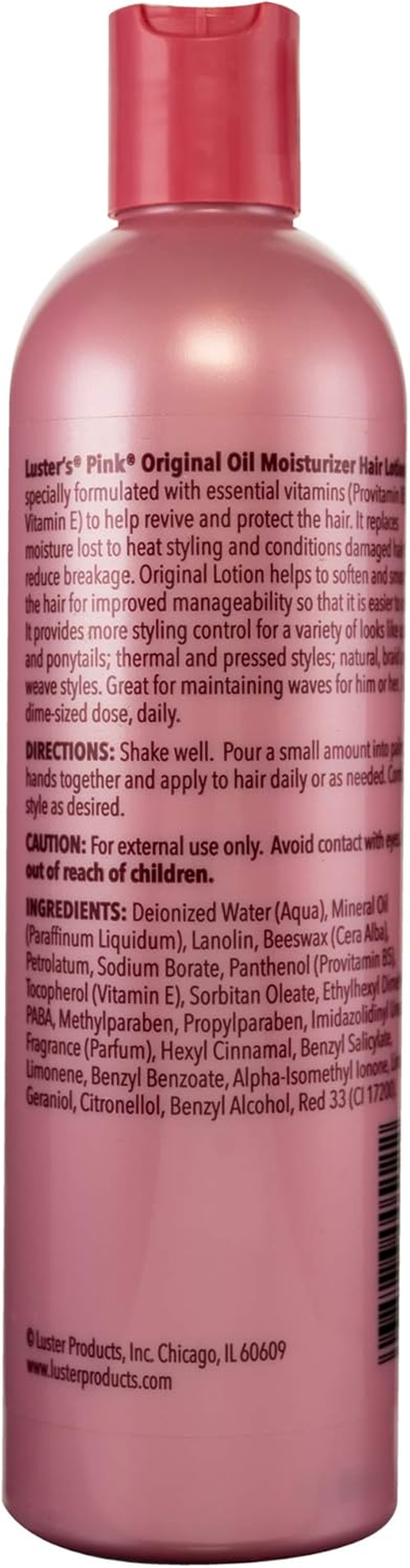 Luster'S Pink Oil Moisturizer Hair Lotion, Original, 12 Oz image number 2