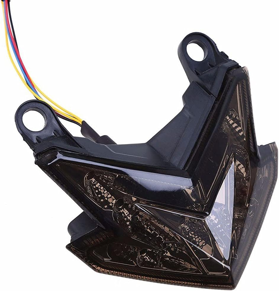 Motorcycle Skull Tail Light Integrated Turn Signal Skull Shape Black Casing Amber LED Brake Taillight Led Lights Fit for Har-Ley