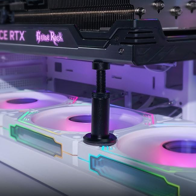 Limcryspp Adjustable Desktop Game Computer Stand, Suitable for GPU Support, Prevents Video Cards from Sagging, Helps You Build a Custom Computer Case, and Is an Accessory for Desktop Game Settings (M) image number 4