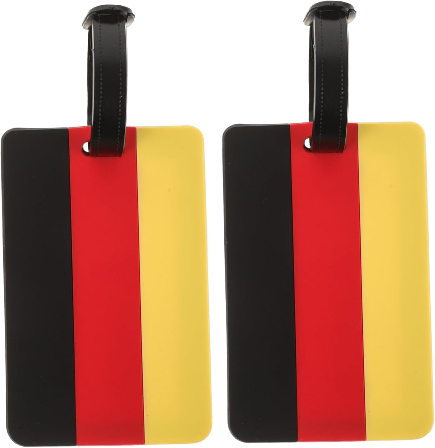CATIEBYE 2Pcs German Flag Luggage Tags Travel Identifiers for Suitcases Lightweight Baggage Tags for Travel Enthusiasts and Easy Identification image number 5