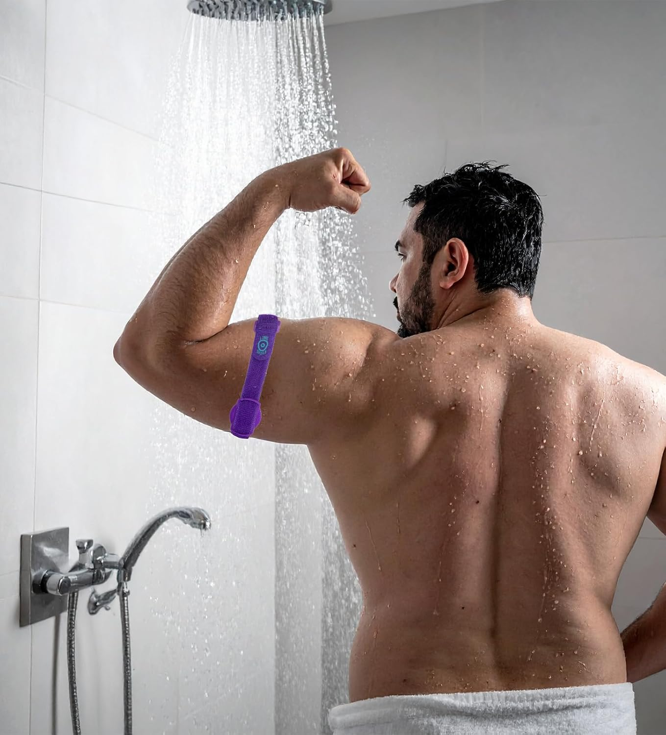 Freestyle Libre 1/2 - Sensor Shield - Maximum Protection Activity Armband - Wash and Re-Useable Sensor Cover - No More Patches - Aquarius image number 4