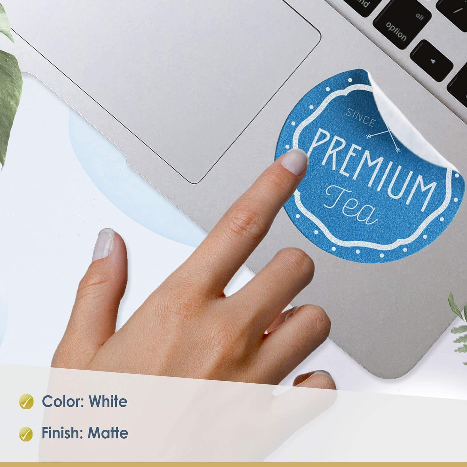 Printable Vinyl Paper by Hayes Paper Co. Print Your Own Stickers and Labels -Matte White - A4 Size - 15 Sheets image number 4