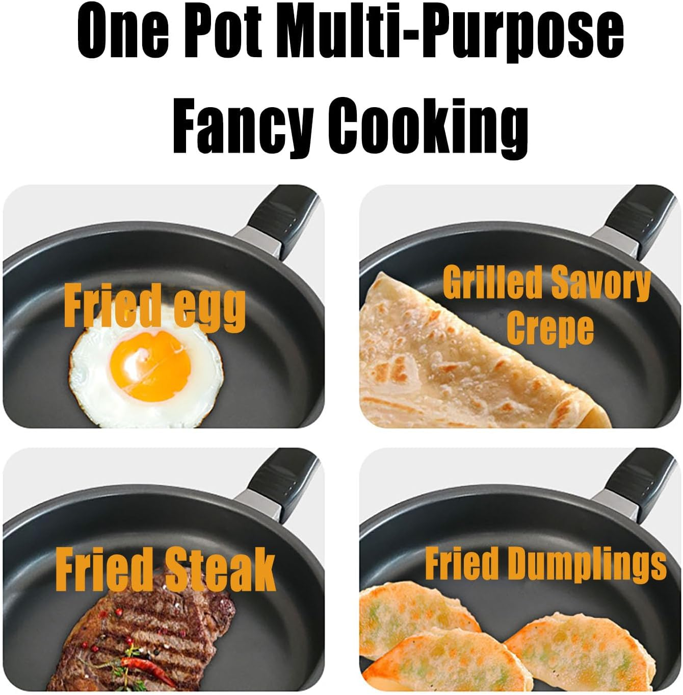 MRDLKNX 6.2 Inch Small Frying Pan Nonstick for Eggs, Frying Pan, Portable Pan with Heat Resistant Handle for Cooking image number 4