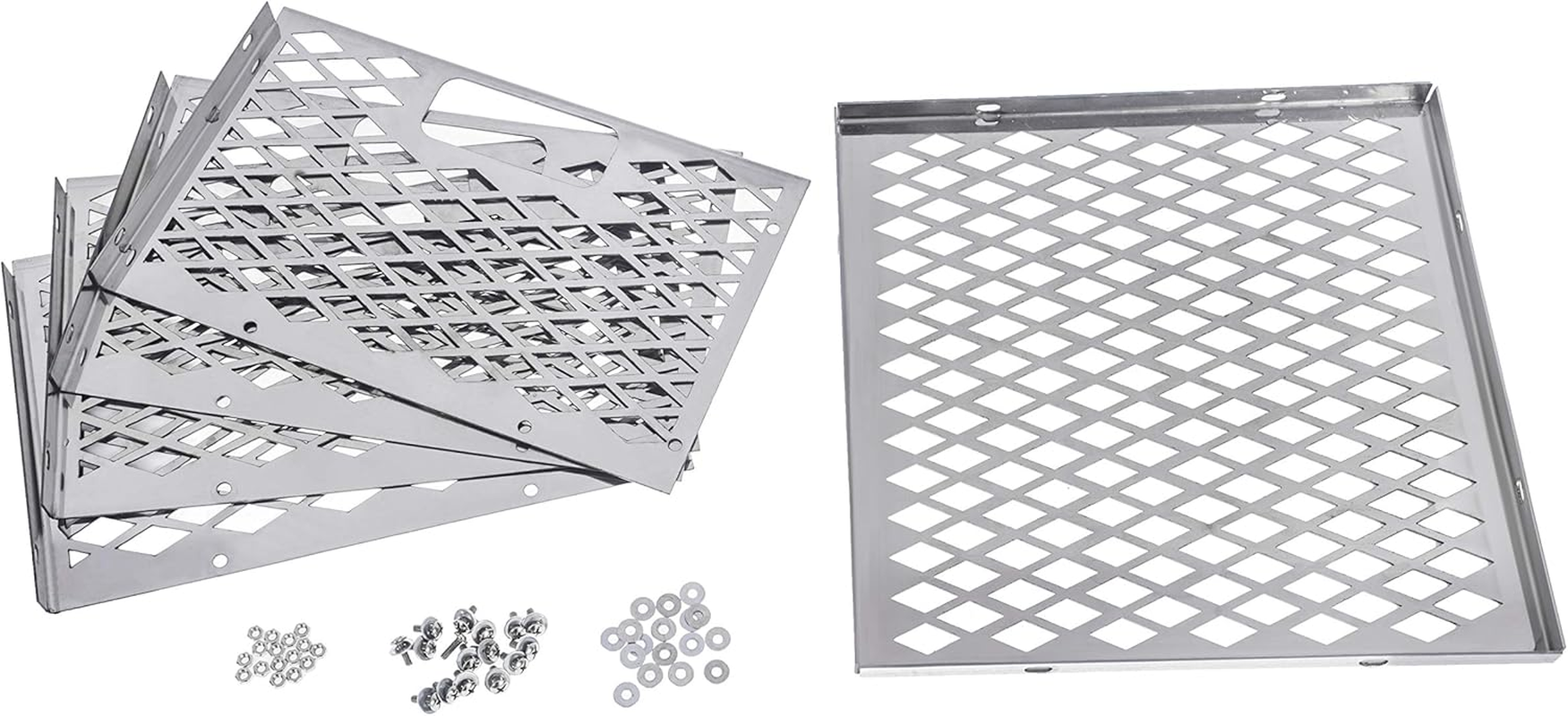 Broilmann Charcoal Firebox Basket for Oklahoma Joe'S Highland Bandera Longhorn. Fits Most Offset Smoker Grill, Stainless Steel, 12 X 12 X 7.5 Inches image number 1