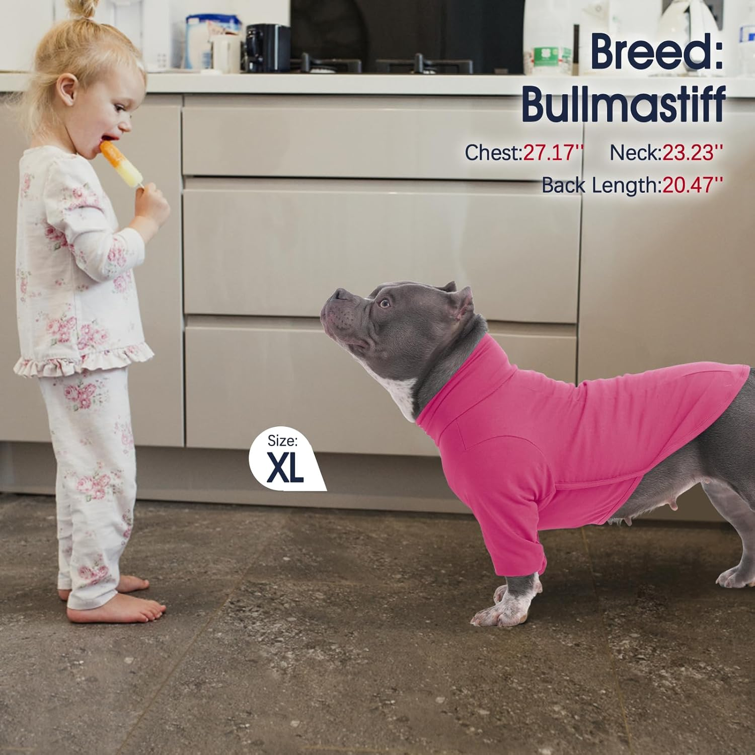 Iecoii Dog Shirts for Large Dogs,Soft Dog T-Shirt for Spring Fall,Pullover Shirts for Dogs Girl Boy,Extra Large Dog Pullover Shirt Full Coverage Large Dog Shirt for Doberman, Great Dane,Rosered,4Xl image number 1