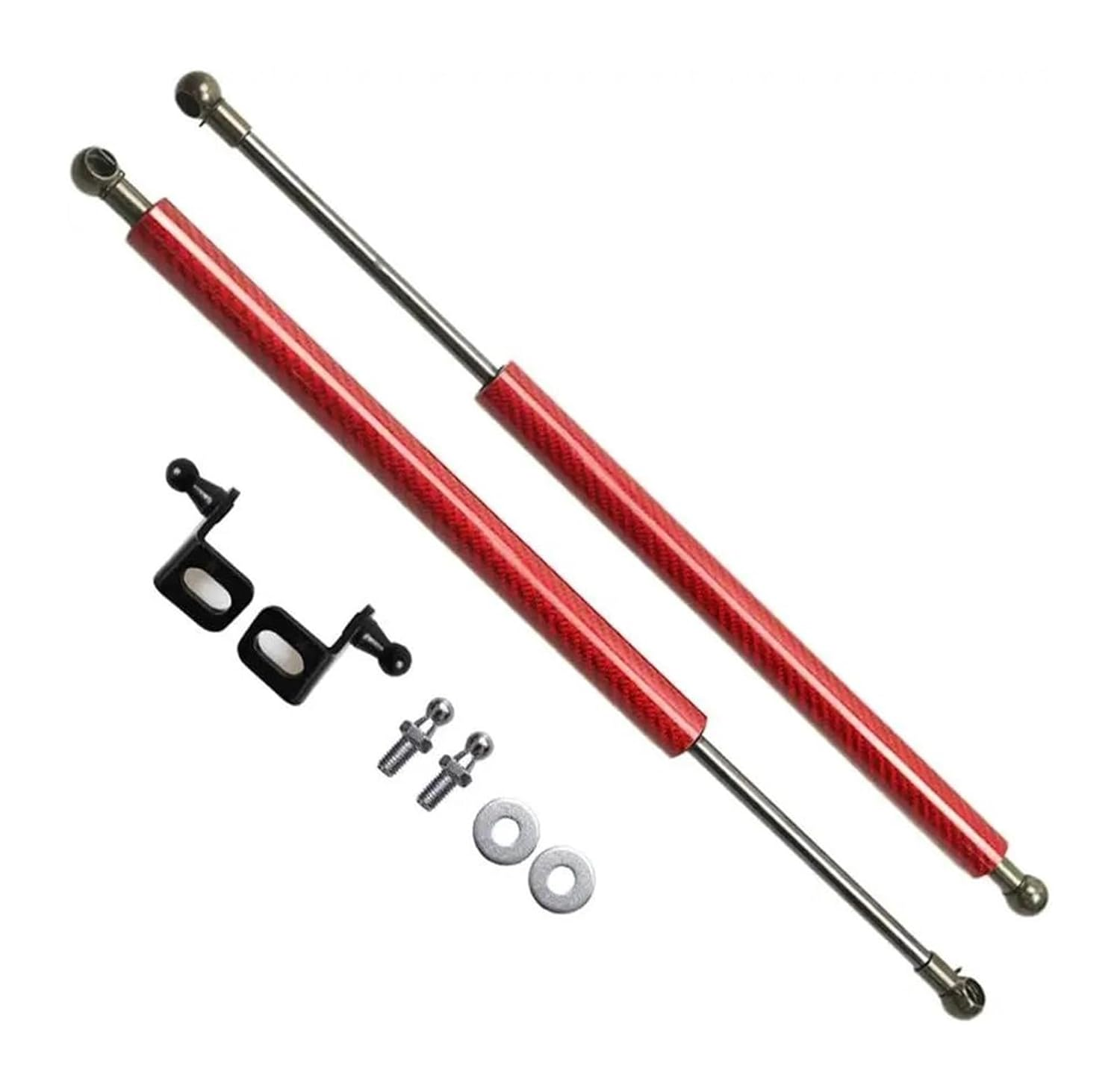 For Suzuki for Swift A2L for Swift Sport ZC33S 2017-2023 Hood Bonnet Piston Rods Gas Struts Lift Support Shock Dampers (Color : Carbon Fiber Orange) - Carbon Fiber Black image number 3