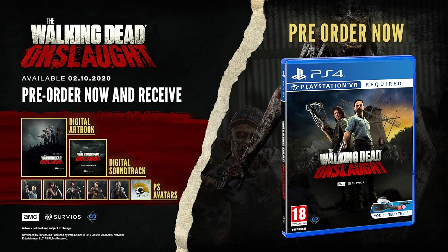 The Walking Dead: Onslaught (PS4)