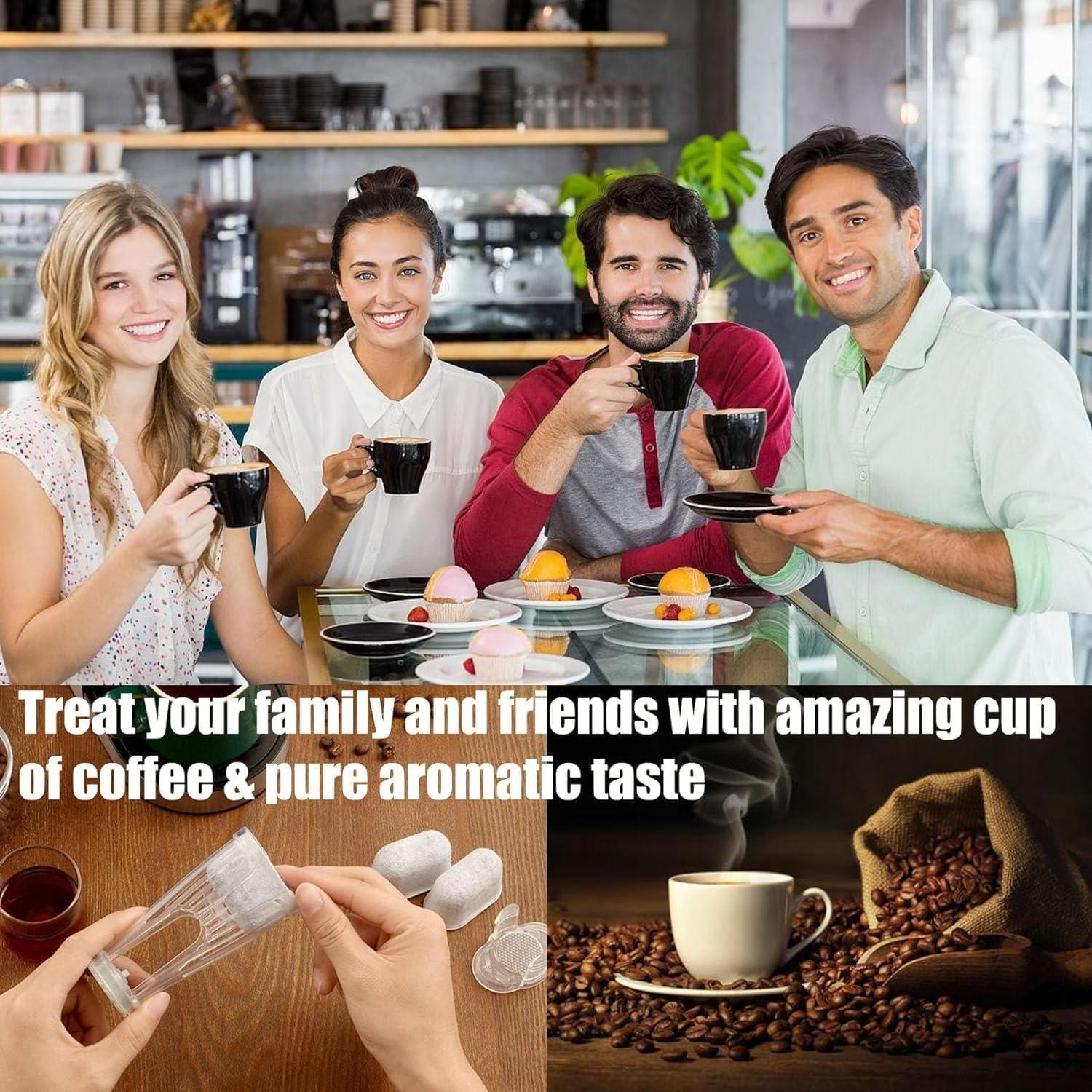 Generic 8 Replacement Water Filters (Activated Carbon) for Breville Barista Express BES870 & Duo-Temp Pro BES810 Machines image number 2