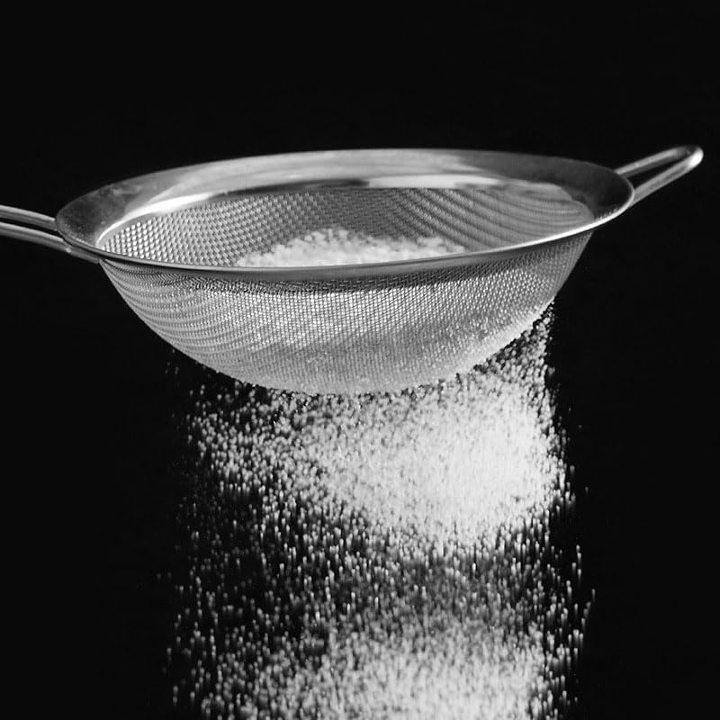 Stainless Steel Fine Mesh Strainer 2 PCS, Handle Sieve Mesh Strainers Sieve Flour Sifter Set for Kitchen image number 5